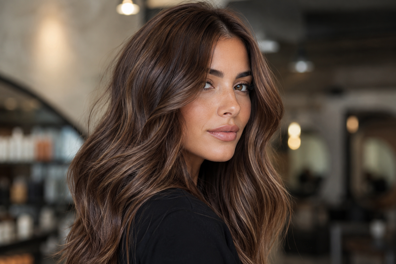 Color de cabello Mocha Mousse